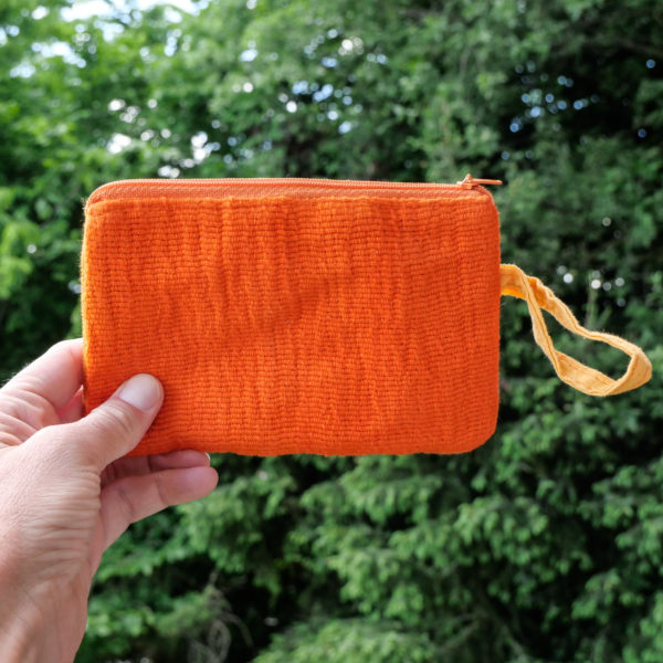 Pochette S - Jaune et orange (verso)